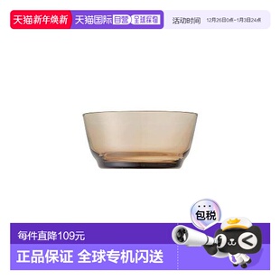 KINTO厨房厨具HIBI陶瓷碗平底透明质感125mm棕色2690 日本直邮