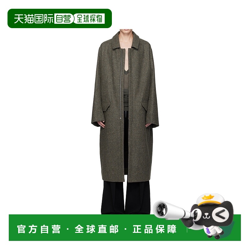 香港直邮RICK OWENS 男士大衣 RR02E1913WRU25 AW2025 军绿色