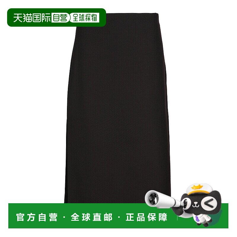 香港直邮FENDI 女士半身裙 FQ7591AJYFF0QH0 CO 红色长款开叉羊毛