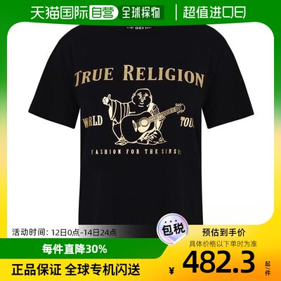 香港直邮潮奢 True Religion 真实信仰 女士 Buddha 徽标T恤