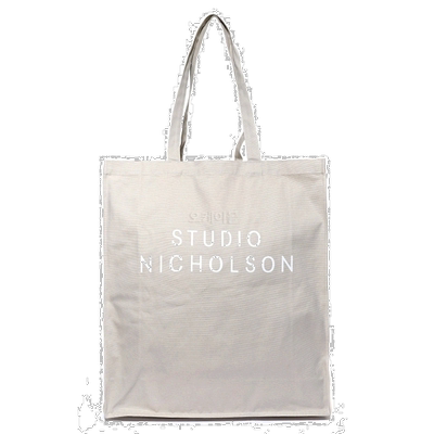 韩国直邮Studio Nicholson单肩包男女款手提浅褐色字母时尚百搭