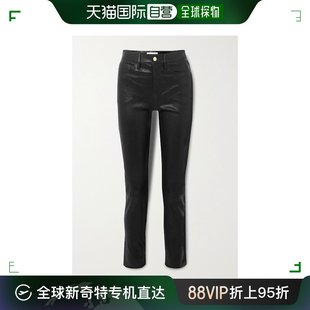 Frame 香港直邮潮奢 皮裤 高腰修身 女士Le Denim Sylvie