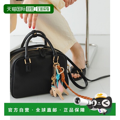 1h可退 日本直邮RODE SKO女士合成皮革charm装饰波士顿包 XXA62AU