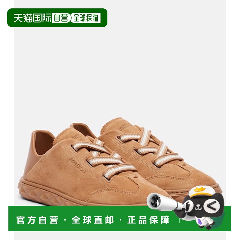 1h可退 香港直邮Jimmy Choo 周仰杰 女士 Diamond Flex 浅绒面革