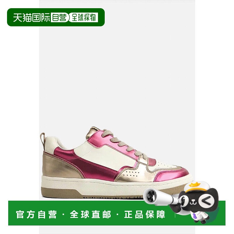 自营shu shopWomen's Romi Leather Sneaker In Fuchsia - fuchsi
