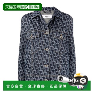 香港直邮Lanvin RWJA0092D041 JL印花牛仔外套