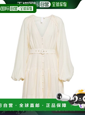 1h可退 香港直邮Simkhai 女士 束带迷你连衣裙 001397 white白色