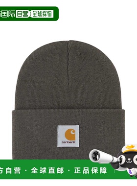 1h可退 香港直邮CARHARTT WIP 男士 深灰色有机玻璃手表帽子 I020