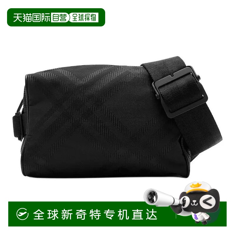 欧洲直邮Burberry博柏利格纹图案B字型配件单肩包斜挎包腰包