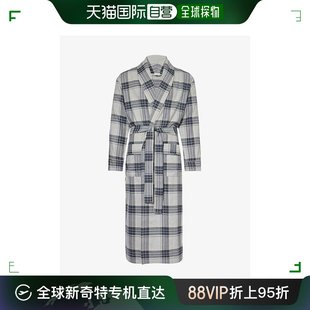 Zimmerli 香港直邮潮奢 齐穆里 男士 青果领贴袋棉和羊毛混纺睡袍