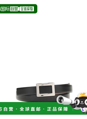 1h可退 香港直邮ROGER VIVIER 罗杰 维维亚 女士 黑色皮带 RCWC07