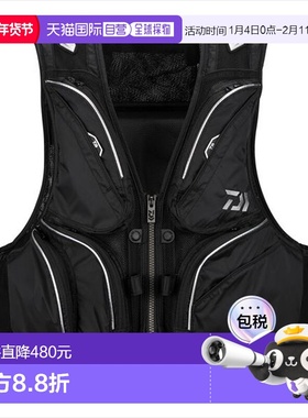 日本直邮Daiwa 救生衣 DV-3025F 漂浮短款钓鱼背心 黑色 M新款