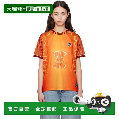 1h可退 香港直邮潮奢 Dime 女士 橙色 Holy Flame T 恤 DIME2SP25
