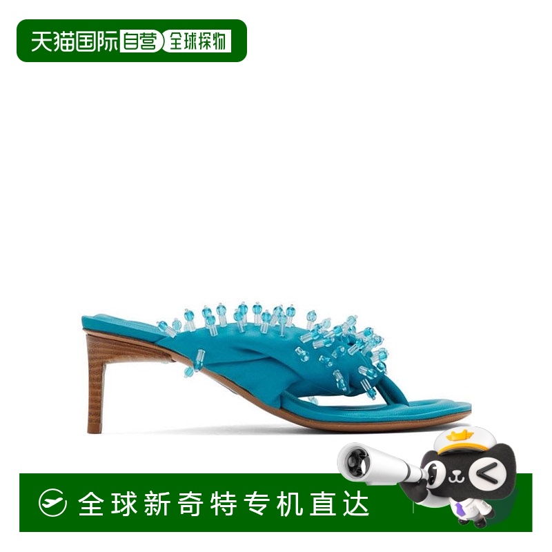 香港直邮JACQUEMUS女士凉鞋 221FO00940003AG SS2022蓝色高跟