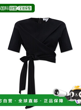 香港直邮alaia 女士 打结领上衣 AA9H1250W071B black黑色 舒适时