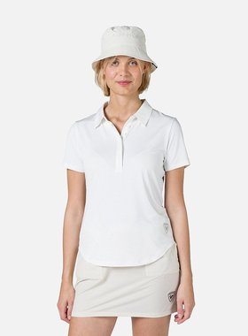 Rossignol 女士 E-Fiber Active Polo 衫（粉白色）RLMWY1311F00L