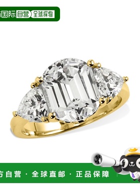 自营 savvy cie jewels 18K Vermeil Tycoon Cut 3 Stone 黄色 美