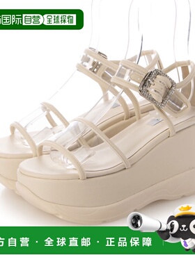 日本直邮EVOL 串珠腰带凉鞋 IY5697（透明）- 尺码 XS-LL厚底