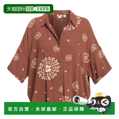 日本直邮ROXY BEACH NOSTALGIA 女士半袖衬衫 [24SPERJWT03614CQR