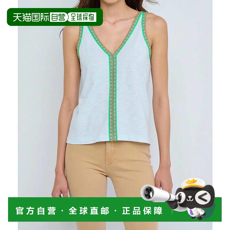 自营lisa todd蓝色薄雾中的Tizzy背心-蓝色薄雾 美国奥莱直发