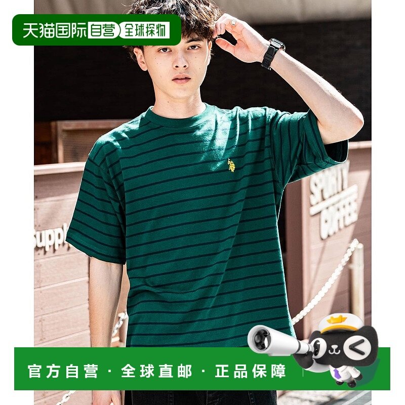 日本直邮U.S. POLO ASSN. 男女款刺绣logo半袖T恤[14701 RK6854EM