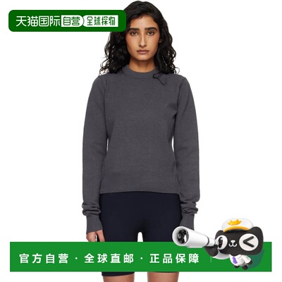 香港直邮潮奢 SKIMS 女士 灰色 Sweater Knits Ribbed Long Sleev