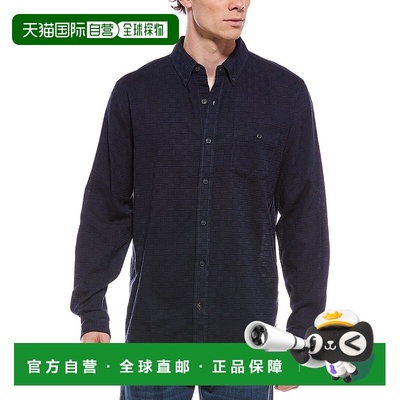 自营weatherproof vintage耐候复古纹理多比衬衫-蓝色 美国奥莱直