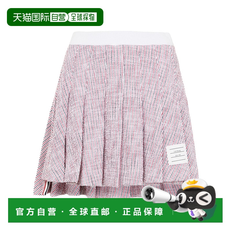 1h可退 香港直邮THOM BROWNE 女士半身裙 BRW43SMQPINK SS2025 粉