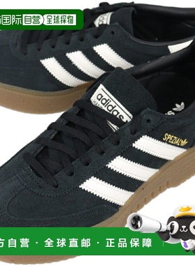 日本直邮阿迪达斯 Handball Spezial Bold 运动鞋黑色/白色/生胶J