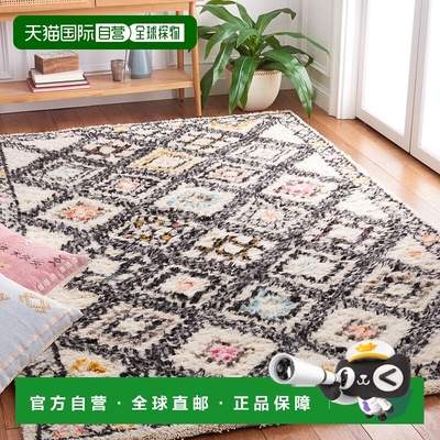 自营safaviehKenya Hand Made Area Rug, Natural / Multi Bohemi