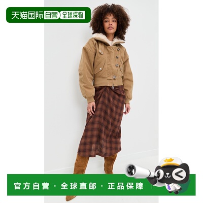 1h可退 香港直邮ISABEL MARANT 女士 Oana 夹克 brown棕色 舒适时