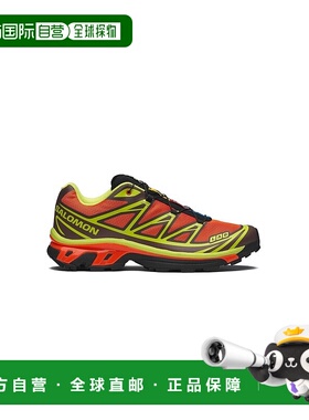 自营欧洲直邮Salomon萨洛蒙 XT-6系列亮橙色/锐绿色/黑色织物缓震