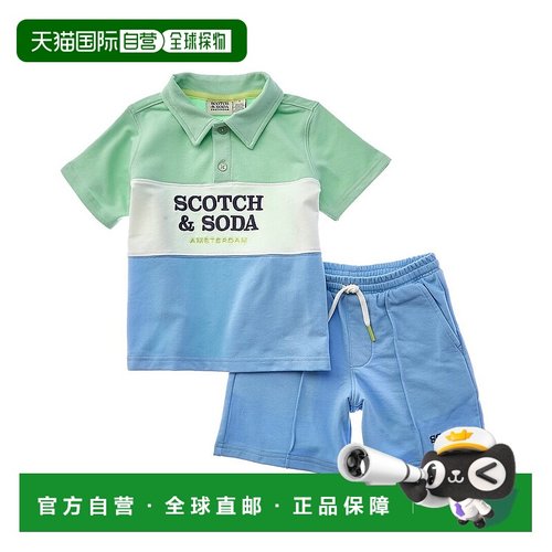 自营 scotch & sodaScotch&Soda 2件婴儿法国Terry Polo衫和短裤-