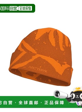 自营1h可退 欧洲直邮Arc'Teryx始祖鸟 Grotto橙色logo标识针织帽