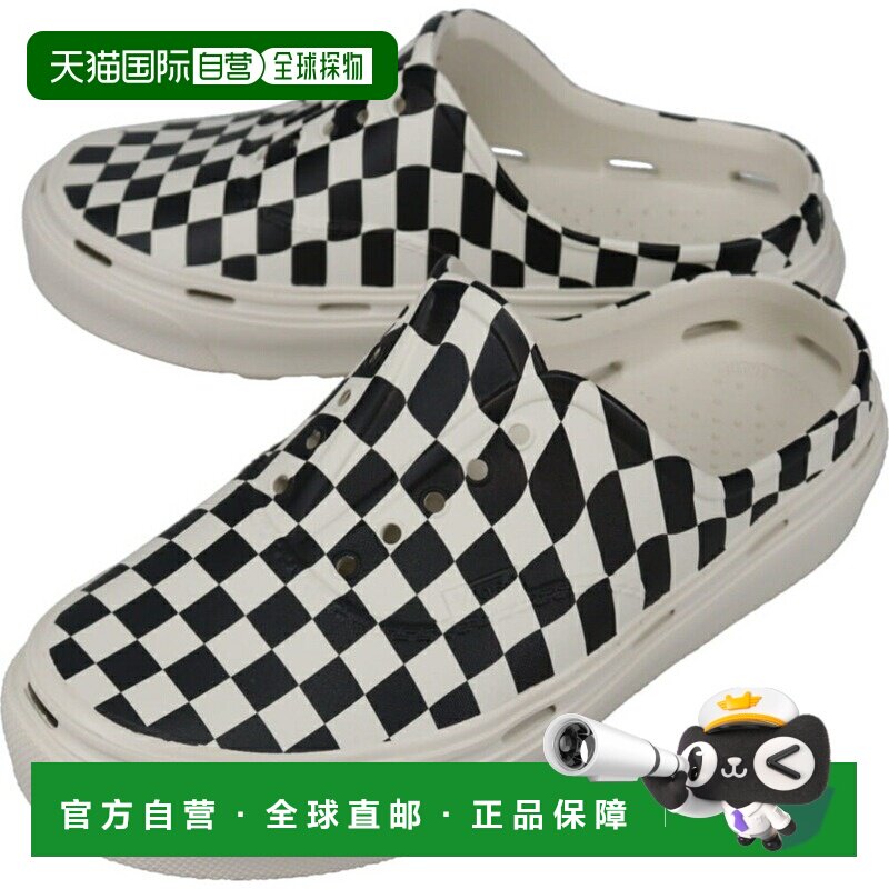 日本直邮VANS Authentic Foam Mule凉鞋棋盘格黑/蘑菇色VN000EJ9B - 实物图