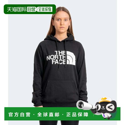 自营The North Face Half Dome连帽衫女式黑色长袖套头衫UPS1315-