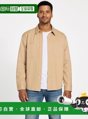 自营guessGiovanni Textured-Knit Pocket Shirt - toasted taupe