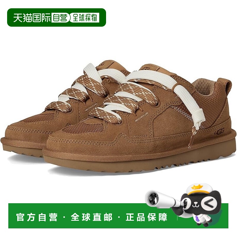 自营Ugg Lo Lowmel 1166490K-CHE运动童鞋栗色绒面生活鞋GUG63-棕