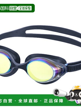 日本直邮VIEW KOKOCHI 镜面款游泳镜 通用型 V830YSAM-NBY 水下眼