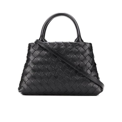 Bottega Veneta 黑色Intrecciato编织单肩包 607326CPP1-