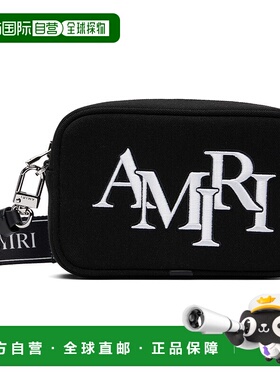 1h可退 香港直邮AMIRI 男士 黑色 Staggered 相机包 AMBGCM1020