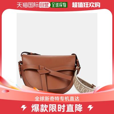 香港直邮潮奢 LOEWE 罗意威 女士Gate Small leather and jacquar