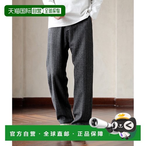 1h可退 日本直邮neos 男女同款 直筒西裤 细条纹垂感显瘦休闲裤 R