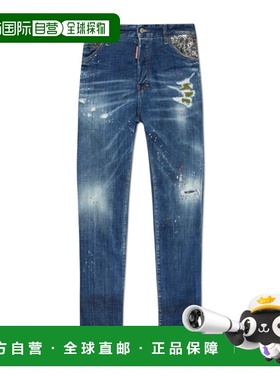 香港直邮Dsquared2 多口袋牛仔长裤 S74LB1645S30342