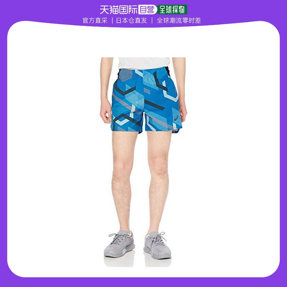 【日本直邮】ASICS 男士跑步短裤 弹力面料多口袋标志S 2011B正品
