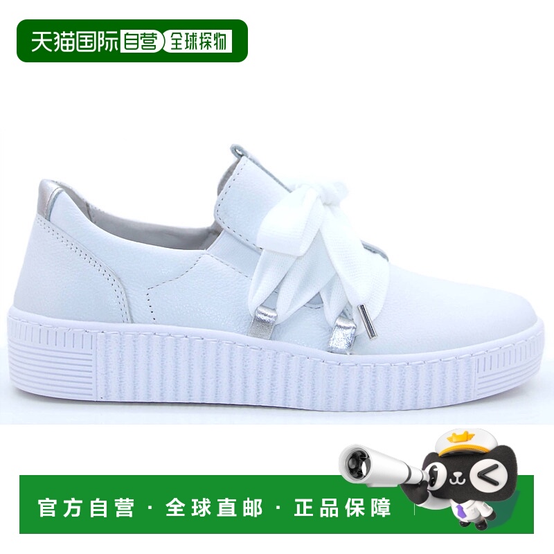 自营gaborWomen's Slip On Trainer Shoes In White/silver - whi