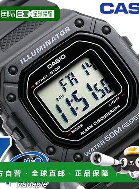 日本直邮Casio卡西欧数字海外型号男士女士手表 W-218H-1AVDF Chi