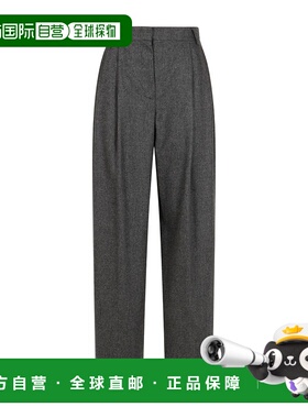 香港直邮Emporio Armani 褶饰休闲裤 EW002215TE10537O8004直筒裤