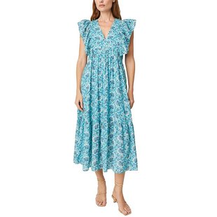 【美国奥莱】直发 RHODE Tasha 中长连衣裙 - 蓝色