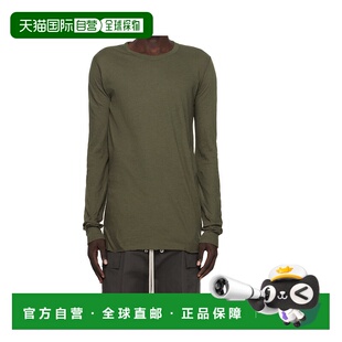 香港直邮RICK OWENS 男士T恤 RU02E1252UC25 AW2025 棕色 长袖 T